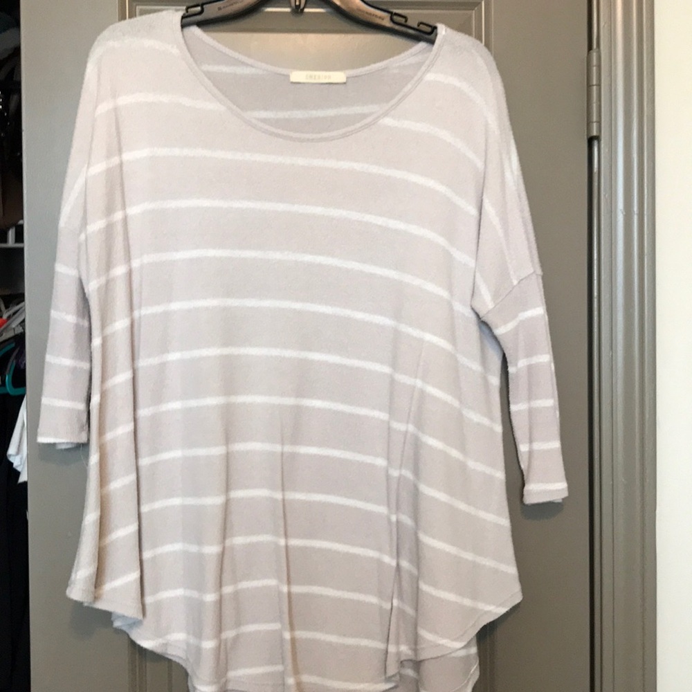 Cherish 3/4 Sleeve Oversized Top